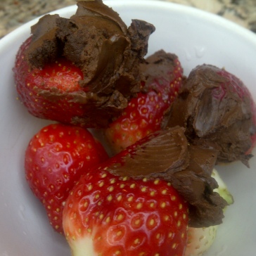 Mock "Chocolate covered strawberries"
